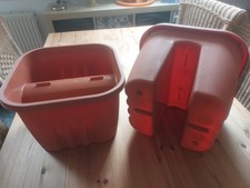 2 Pflanztöpfe Terracotta für Balkongeländer neuwertig, kaum benutzt, gesäubert 