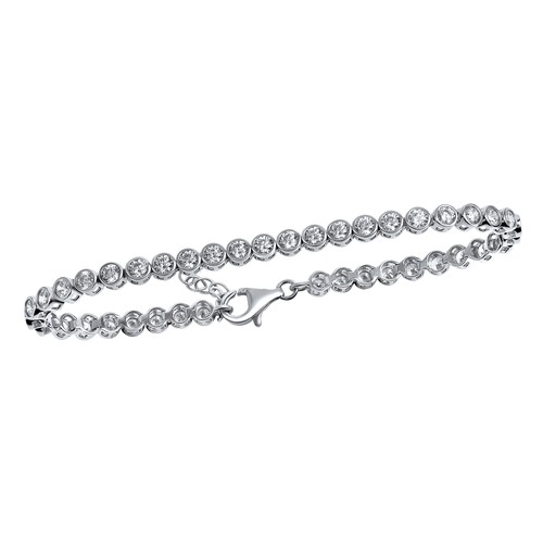 Armband 925 silber - silber, rhodiniert