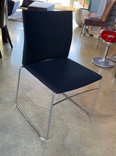 VIASIT SID Stuhl Konferenz Stoff Schwarz Chromgestell