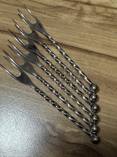 WMF 90- er Silber 6 Party-Gabeln Spieße Picker