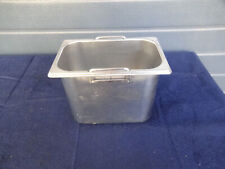 4x Behälter 1/4 GN 200mm Gastronomen Edelstahl VA mit Haltegriff