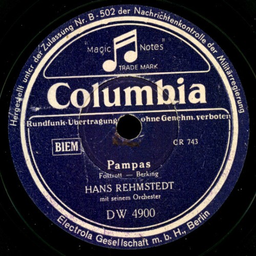 Hans rehmstedt pampas horst - pampas, /
