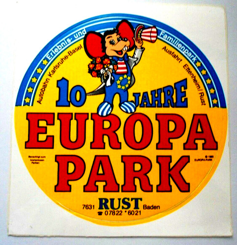 Werbe aufkleber europa - europa, park