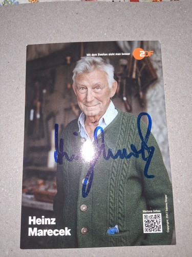 Autogrammkarte heinz marecek - autogrammkarte,