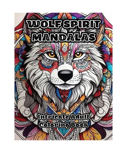 Wolf spirit mandalas - wolf,