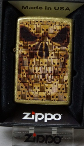 Zippo feuerzeug skull design - "skull, design"