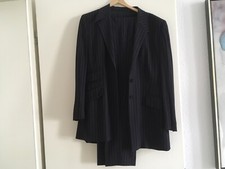 ESCADA/ HOSENANZUG/ GR. 38/40/ Tiefdunkles Blau/ Schurwolle& Elasthan/ NEU