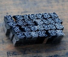 Alphabet Bleilettern Vintage Lettern Initiale Druckbuchstabe Bleialphabet Druck