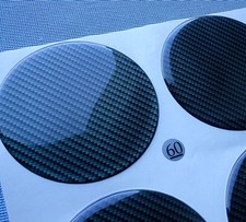 4x Carbon Lock Embleme für