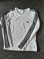 Adidas Training-Freizeit Shirt Damen langarm Gr.38 weiss