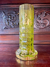Kristallglas Vase Vergoldung