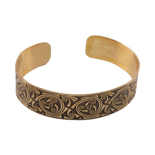 Messing armreifen triskele - messing,