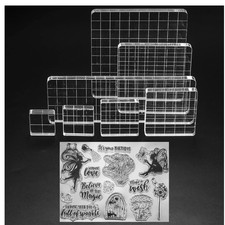 Stk acryl stempelblock set - 7,