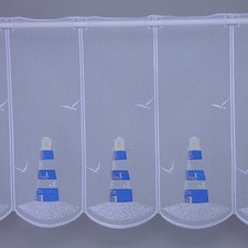 Scheibengardine Leuchtturm