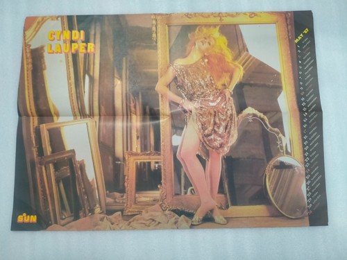 Cyndi lauper pin poster sun - cyndi,