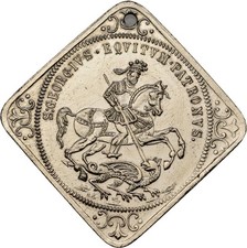 Medaille Sankt Georg Amulett