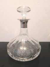 Kristallglas Karaffe/Dekanter mit 925er Silbermontur