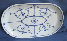 Jäger Eisenberg Servierplatte 33 cm indisch blau / blau saks Porzellan Platte