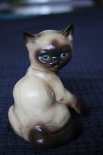Kleine Goebel Siam Katze sitzend 15 cm