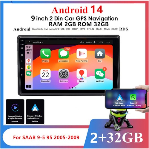 Android stereo radio gps - 9'',