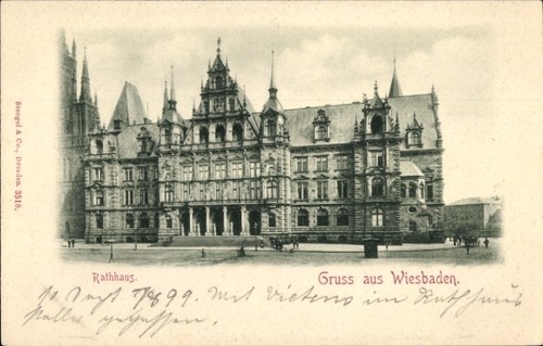 Wiesbaden hessen - ak,