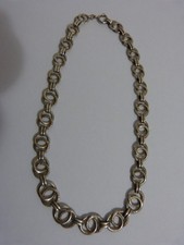 Antike Halskette, 835 Silber, massiv, ca. 45 cm lang, Karabinerverschluss,