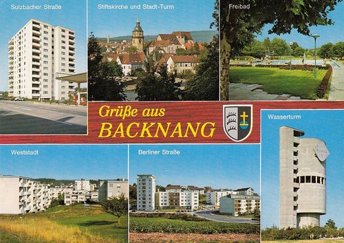Backnang mehrbildkarte gl1988 - backnang,,