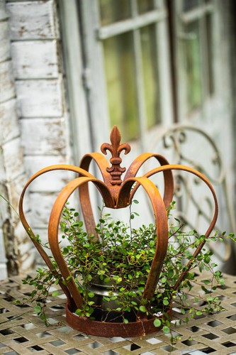 Dekokrone aus edelrost - , 40cm
