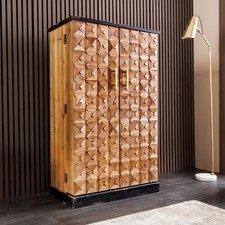 Massivholz barschrank bodega - barschrank,