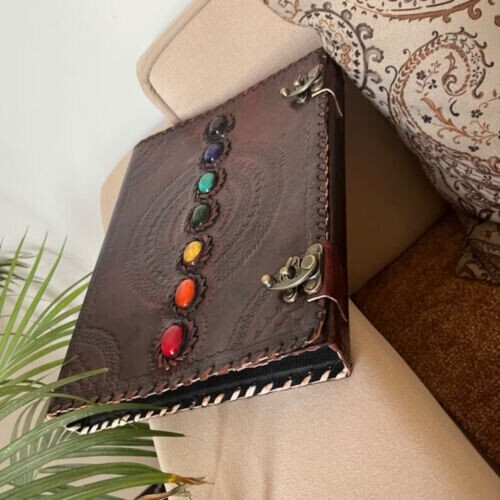 Leder ringbuch grimoire - ringbuch,