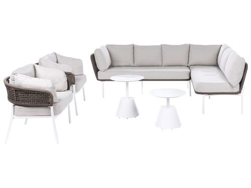 Lounge set teilig aluminium - lounge, 5-teilig