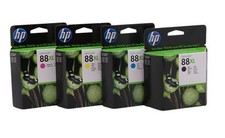 4 x Original Tinte HP OfficeJet Pro K550 K5400dn K8600DN / 88XL C9391AE -C9396AE