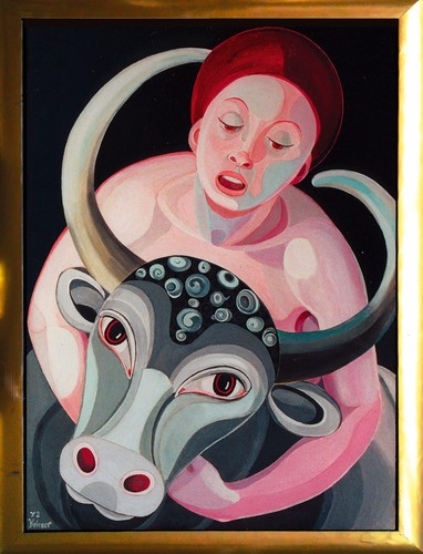 Europa und der - stier, Öl
