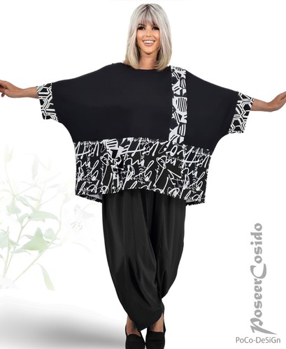 Lagenlook tunika long - tunika, shirt