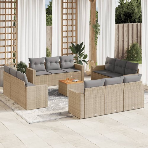 Tlg polyrattan garten - 13-tlg.,