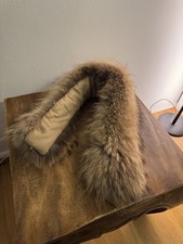 XXL Waschbär-Pelzkragen für