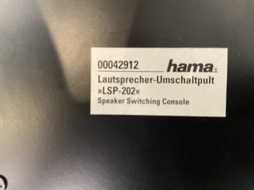 Hama umschaltpult für paar - hama,