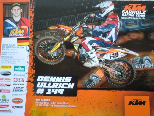 Poster motocross dennis - motocross,