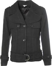 Flashlights Kurzmantel Jacke Mantel schwarz 40 X766