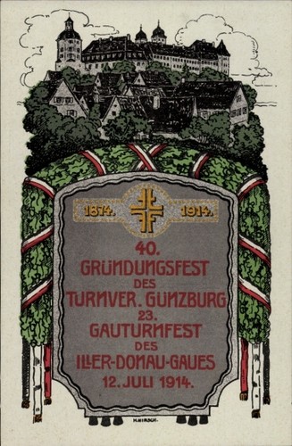 Günzburg der donau - ak,