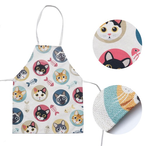 1pc katzenmuster schürze - 1pc,