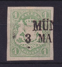 Bayern Wappen 1 Kreuzer grün