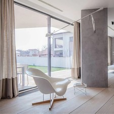 Wandlampe mit Schwenkarm – Art-Déco-Stil – Weiß – E27 – Metall – NEU