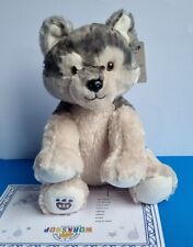 Build A Bear Wolf Welpe vierbeiniger Freund Plüschtier brandneu mit Etikett  