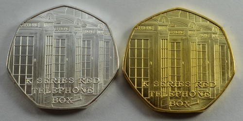 Paar rote telefonzelle silber - paar,