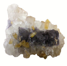 Fluorit Baryt xx Kupferkies Quarz Bergmännisch Glück  Frohnau Erzgebirge Sachsen