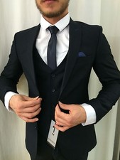 DUNKEL BLAUE DESIGNER ANZUG
