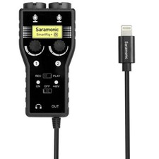 Saramonic Smart Rig + DI 2-Kanal-Schnittstelle für iPhone, Beleuchtung, Telefonschnittstelle