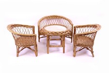 Vintage Rattan Sitzgarnitur