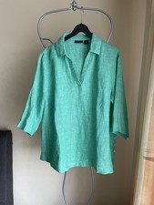 Tahari, Leinen Bluse, Tunika
